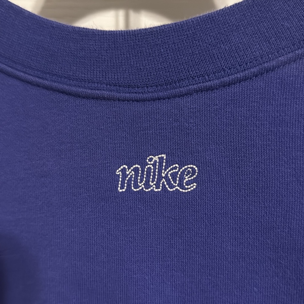 Nike Royal Blue Crewneck with White Logo - Picture 4 of 4